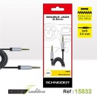 CABLE JACK 1.5M TORSADE+eco par 0.02€