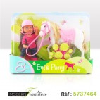 POUPEE EVI + PONEY***