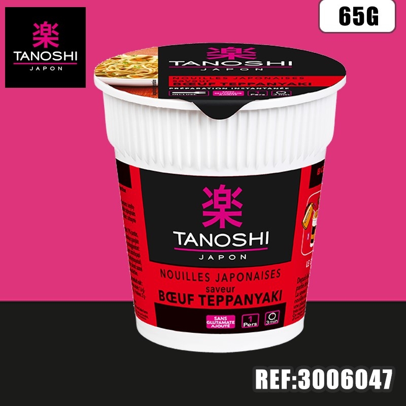 TANOSHI - NOUILLES BOEUF 65 G - Modern Tradition