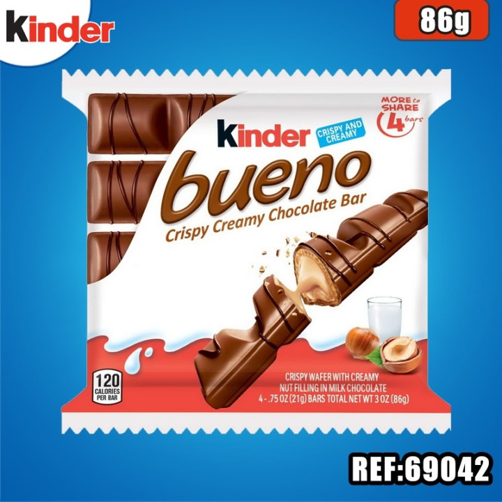 KINDER BUENO - 2x2 BARRES 86G
