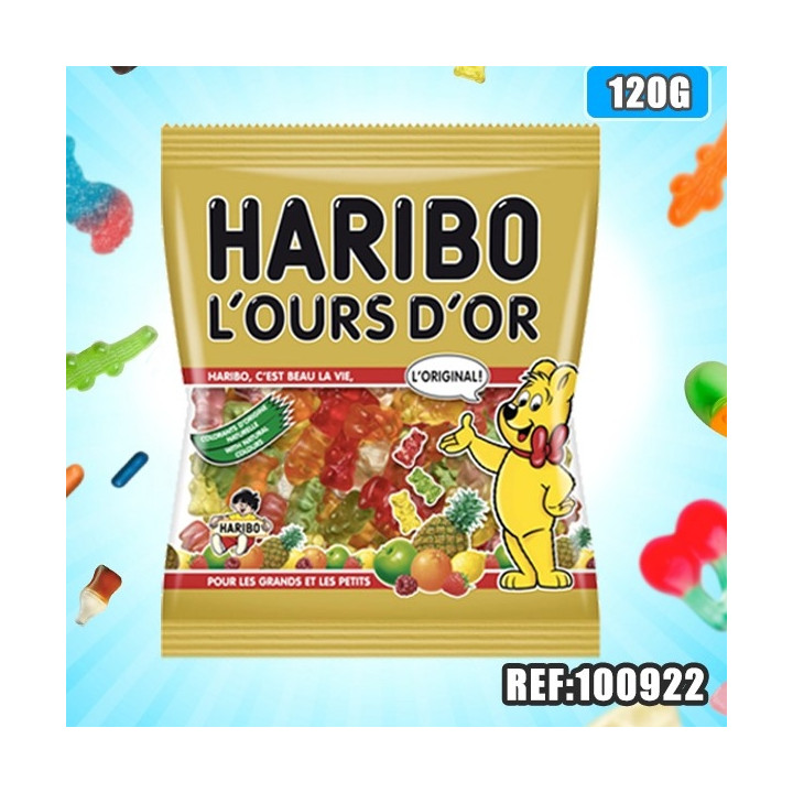 HARIBO sachet OURS D'OR 120 G