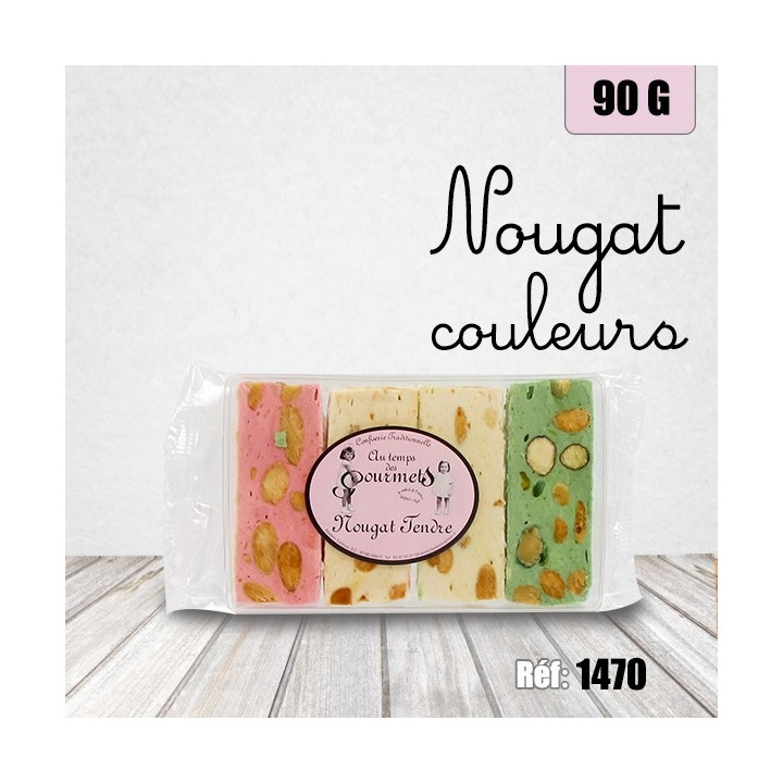 ATDG NOUGAT COULEURS BARQUETTE 90 G