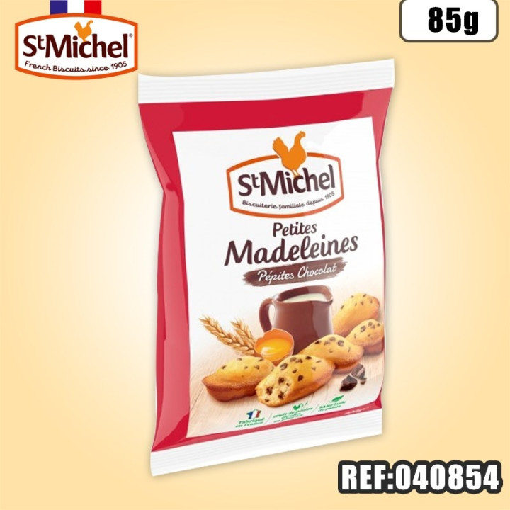ST MICHEL MADELEINES PEPITES CHOCO x 5