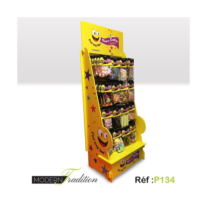 PRESENTOIR MT SWEET STEFANIA-16 Broches(57x39x145)