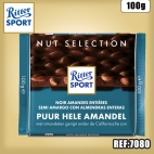 RITTER NOIR AMANDES ENTIERES 100 G