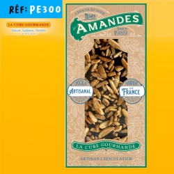 LCG TABLETTE CHOCOLAT NOIR AMANDES CARAMEL 120G
