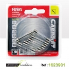 FUSIBLES VERRE ass 8-25A 6pcs