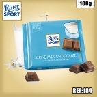 RITTER LAIT DES ALPES 100 G