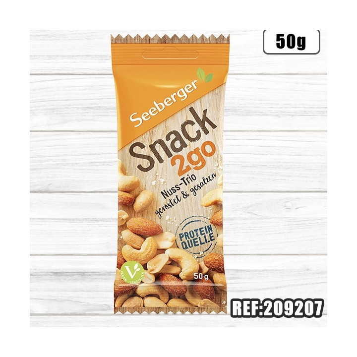 S-SNACK2GO TRIO NOIX GRILLEES SALEES 50G