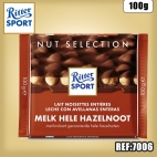 RITTER LAIT NOISETTES ENTIERES 100 G