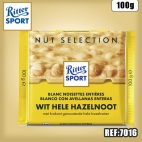 RITTER BLANC NOISETTES ENTIERES 100 G