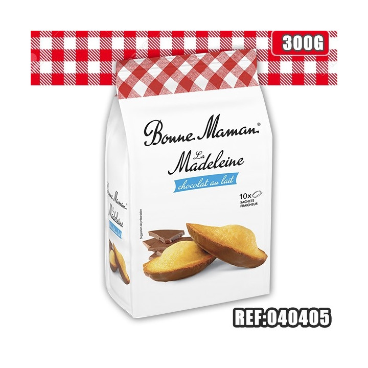 BM MADELEINE CHOCO LAIT 300G