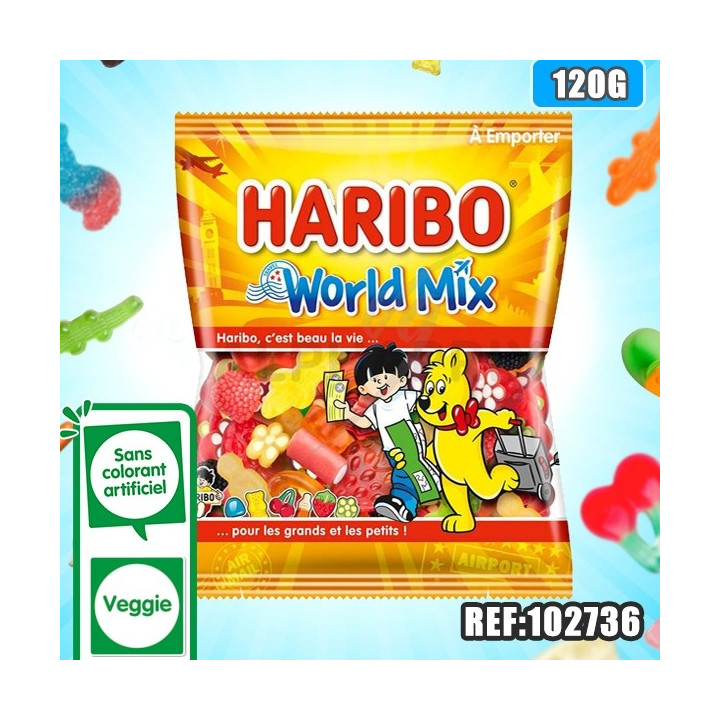 HARIBO sachet WORLD MIX 120 G