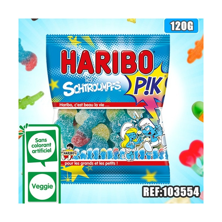 HARIBO sachet SCHTROUMPF PIK  120 G
