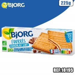 BJORG FOURRES CHOCOLAT LAIT 225G
