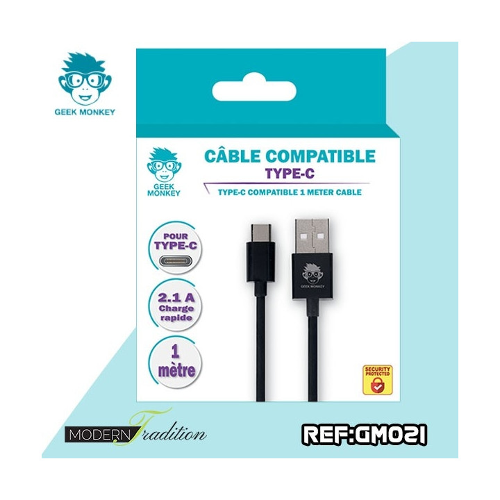 GM-CABLE COMPATIBLE TYPE C 2,1A + eco 0.02€