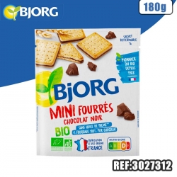 BJORG MINI FOURRE CHOCOLAT NOIR 180G