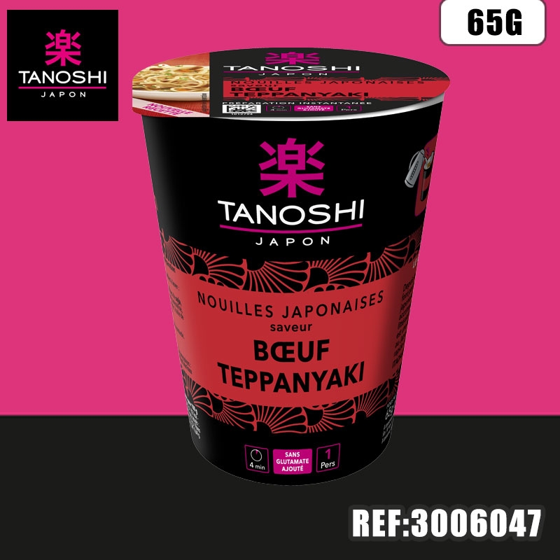 TANOSHI - NOUILLES BOEUF 65 G - Modern Tradition