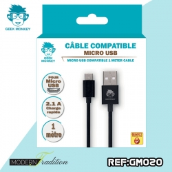 GM-CABLE COMPATIBLE MICRO USB 2,1A + eco 0.02_