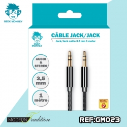 GM-CABLE JACK/JACK 3,5mm 1M + eco 0.02_