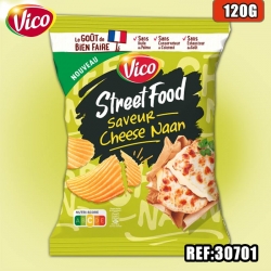 VICO CHIPS STREET FOOD CHEESE NAAN 120G