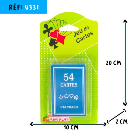 JEU DE 54 CARTES dont eco 0.01€ht