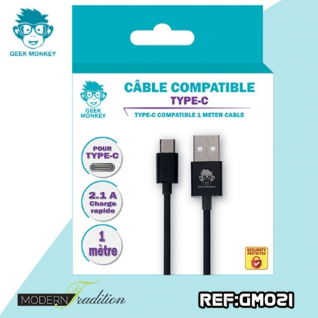 GM-CABLE COMPATIBLE TYPE C 2,1A + eco 0.04
