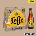 LEFFE BLONDE VERRE 25CL PACK DE 6