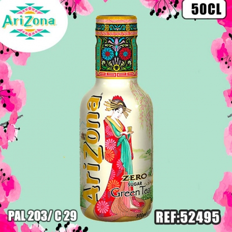 ARIZONA SANS SUCRE THE VERT MIEL 50 CL*** dont taxe edulc. 0.0175€ht