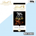 LINDT TABLETTE NOIR 70% 100G***