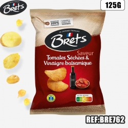 BRET'S CHIPS TOMATES SECHEES-VINAIGRE BALSAMIQUE 125 G***