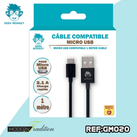GM-CABLE COMPATIBLE MICRO USB 2,1A + eco 0.04