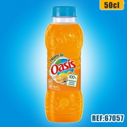 OASIS TROPICAL 50cl PET dont taxe sucre 0,1077€ht