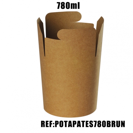 POT A PATES BRUN 780ml x 50