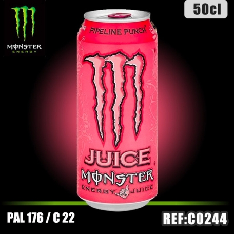 MONSTER PIPELINE PUNCH Bte 50 CL donta taxe sucre 0,1952€ht