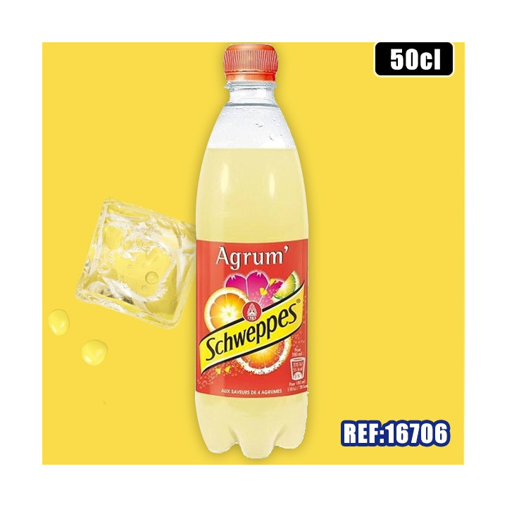 SCHWEPPES AGRUM 50cl PET dont taxe sucre 0.0375€ht