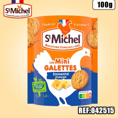 ST MICHEL MINI GALETTE EMMENTAL 100G