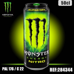 MONSTER NITRO SUPER DRY Bte 50CL dont taxe sucre 0.1952€ht