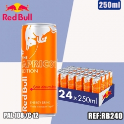 RED BULL APRICOT EDITION 250ml dont taxe sucre 0.08885€ht