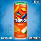 TROPICO TROPICAL 33cl SLIM dont taxe sucre 0.0711€ht