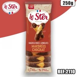 LE STER MADELEINES LONGUES MARBREES 250G