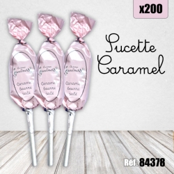 ATDG SUCETTES CARAMEL BEURRE SALE x 200