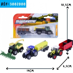 MAJORETTE TRACTEUR assortis