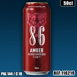 86 AMBER 7.9% 50cl Canette