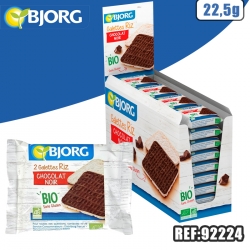 BJORG - GALETTES RIZ CHOCOLAT BIO 22,5 G