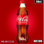 COCA COLA 50CL PET  dont taxe sucre 0,1777€ht
