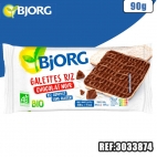 BJORG GALETTES RIZ CHOCOLAT NOIR 90G