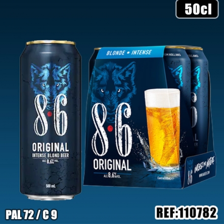 86 BLONDE ORIGINAL 8.6% 50cl pack de 4 Canette