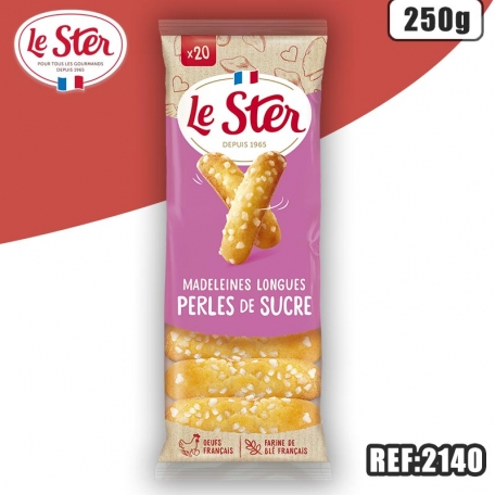 LE STER MADELEINES LONGUES SUCRE 250G