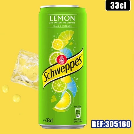 SCHWEPPES LEMON 33cl SLIM dont taxe 0.0809€ht